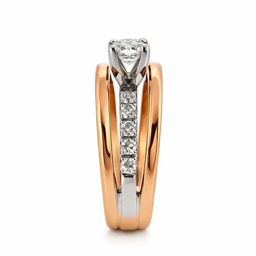 Flanders Ring 130 0,42 GH SI3 Bicolor