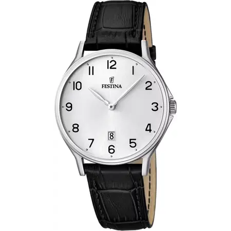 Festina Herenhorloge Zilver – Leer - F16745/1