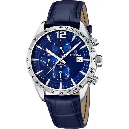 Festina Herenhorloge Blauw – Leer - F16760/3