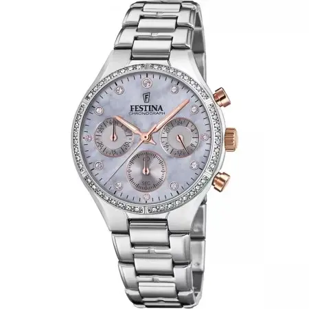 Festina Dameshorloge Parelmoer – Staal - F20401/3
