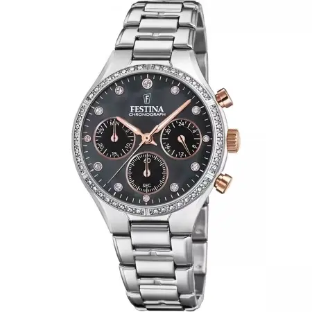 Festina Dameshorloge Parelmoer – Staal - F20401/4