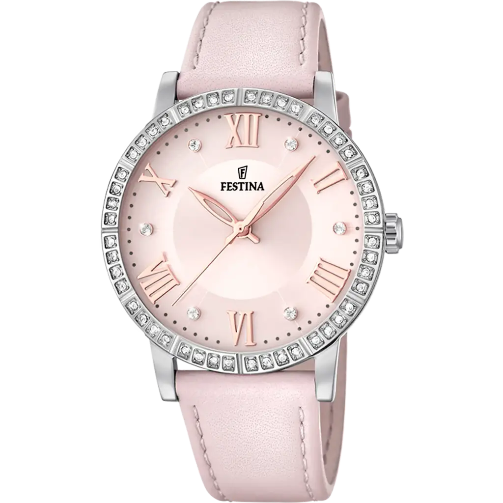 Festina Dameshorloge Roze – Leer - F20412/2