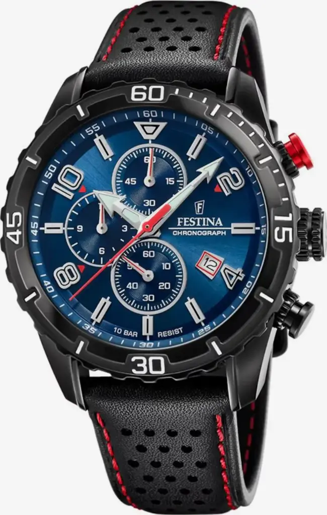 Festina Herenhorloge Blauw – Leer - F20519/2
