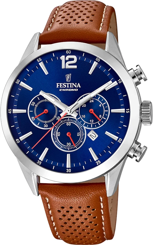 Festina Herenhorloge Blauw – Leer - F20542/3