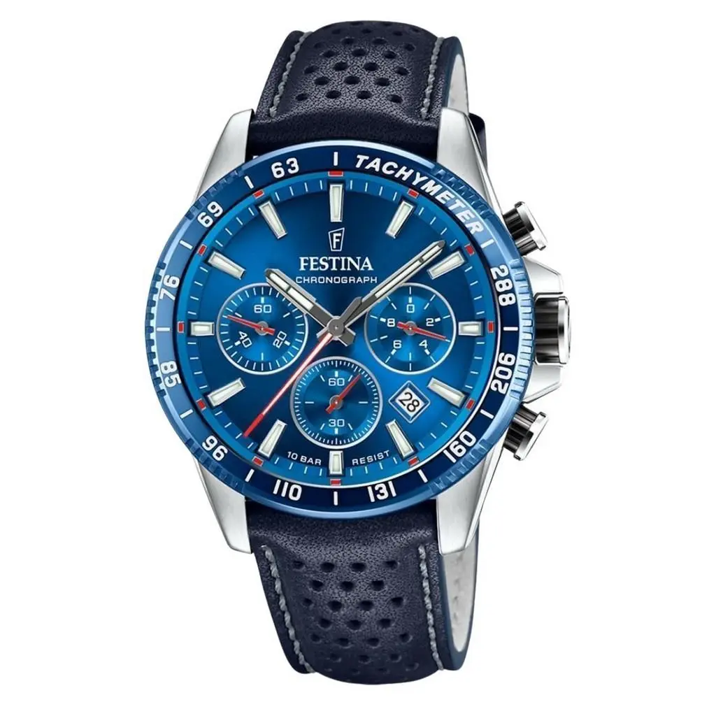 Festina Herenhorloge Blauw – Leer - F20561/3