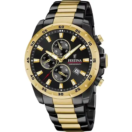 Festina Herenhorloge Zwart – Staal - F20563/1