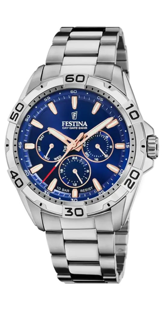 Festina Herenhorloge Blauw – Staal - F20623/2