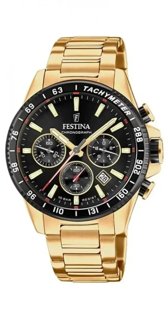 Festina Herenhorloge Zwart – Staal - F20634/5