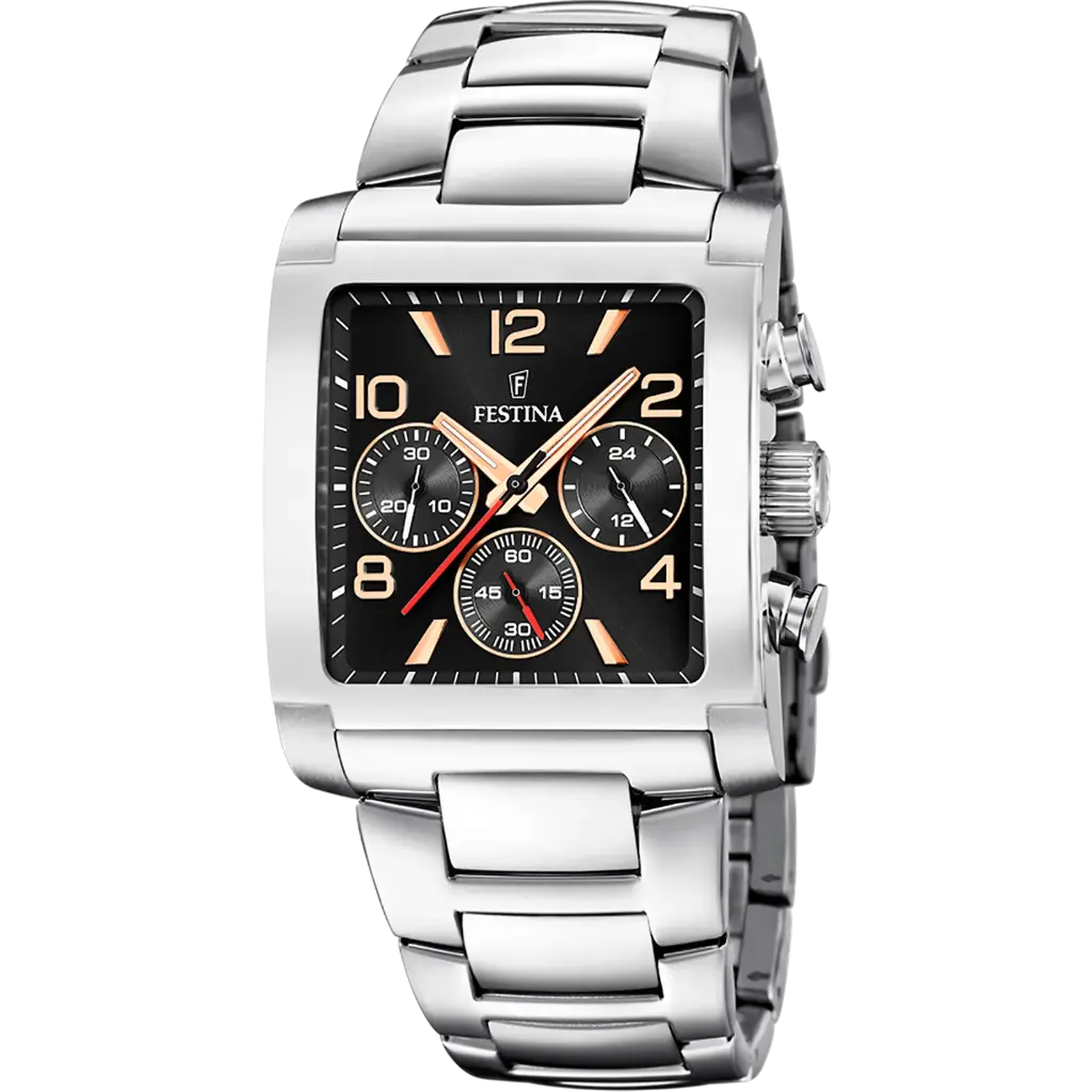 Festina Herenhorloge 36,5 mm Zwart – Staal - F20652/4