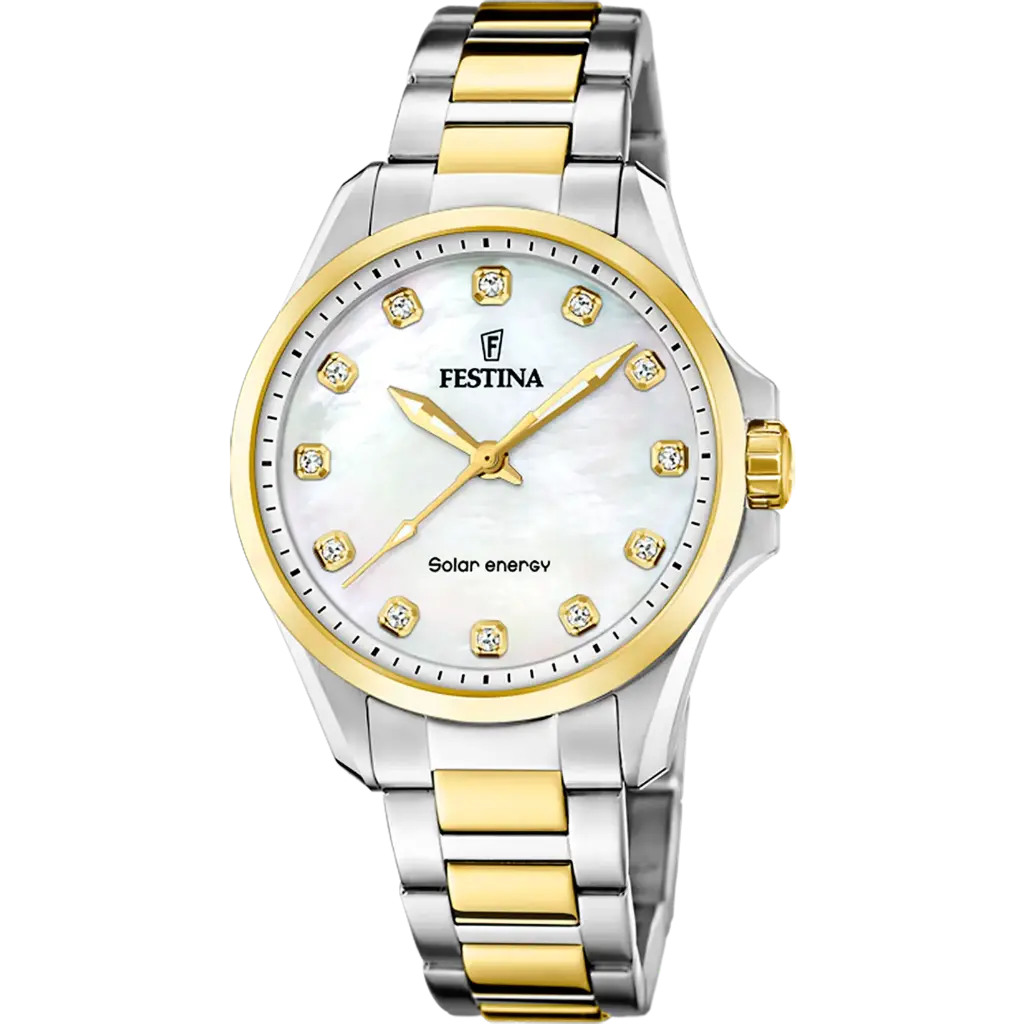 Festina Dameshorloge Parelmoer – Staal - F20655/1