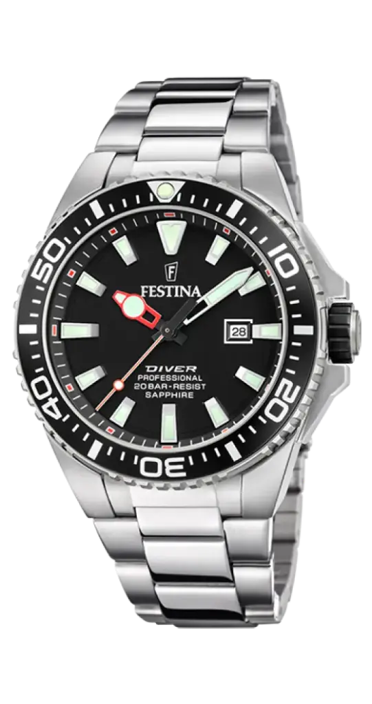 Festina Herenhorloge Zwart – Staal - F20663/3