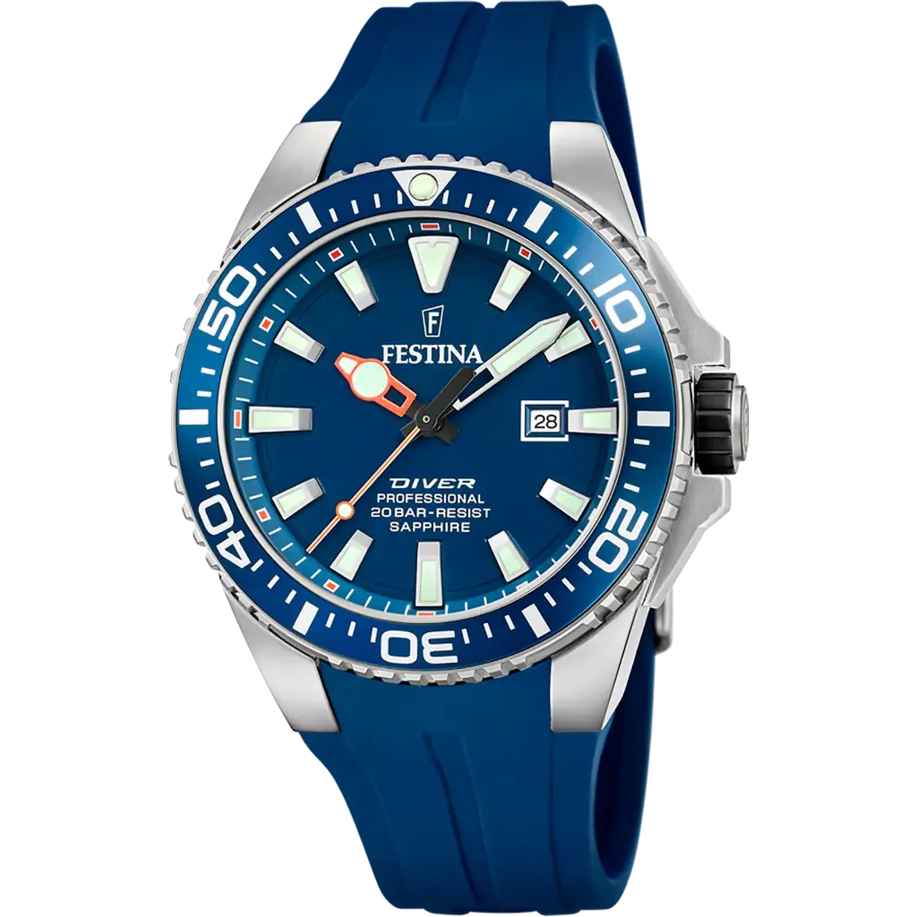 Festina Herenhorloge Blauw – Leer - F20664/1