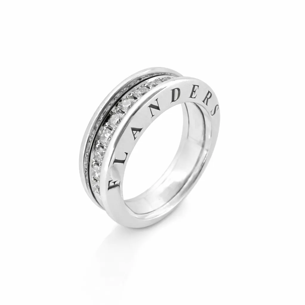 [RNG48G0,54GHSI3WHITE] Flanders Ring 48G 0,54 GH SI3 White