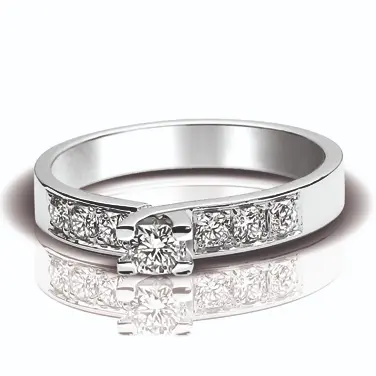 Flanders Ring 67KL 0,42 GH SI3 White