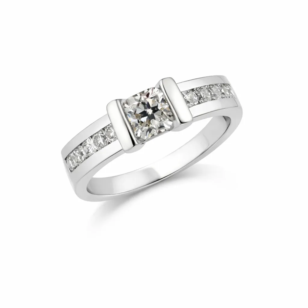 [RNG84BKL0,49GHSI3WHITE] Flanders Ring 84BKL 0,49 GH SI3 White