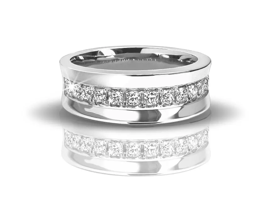 [RNG102R0,47GHSI3WHITE] Flanders Ring 102R 0,47 GH SI3 White