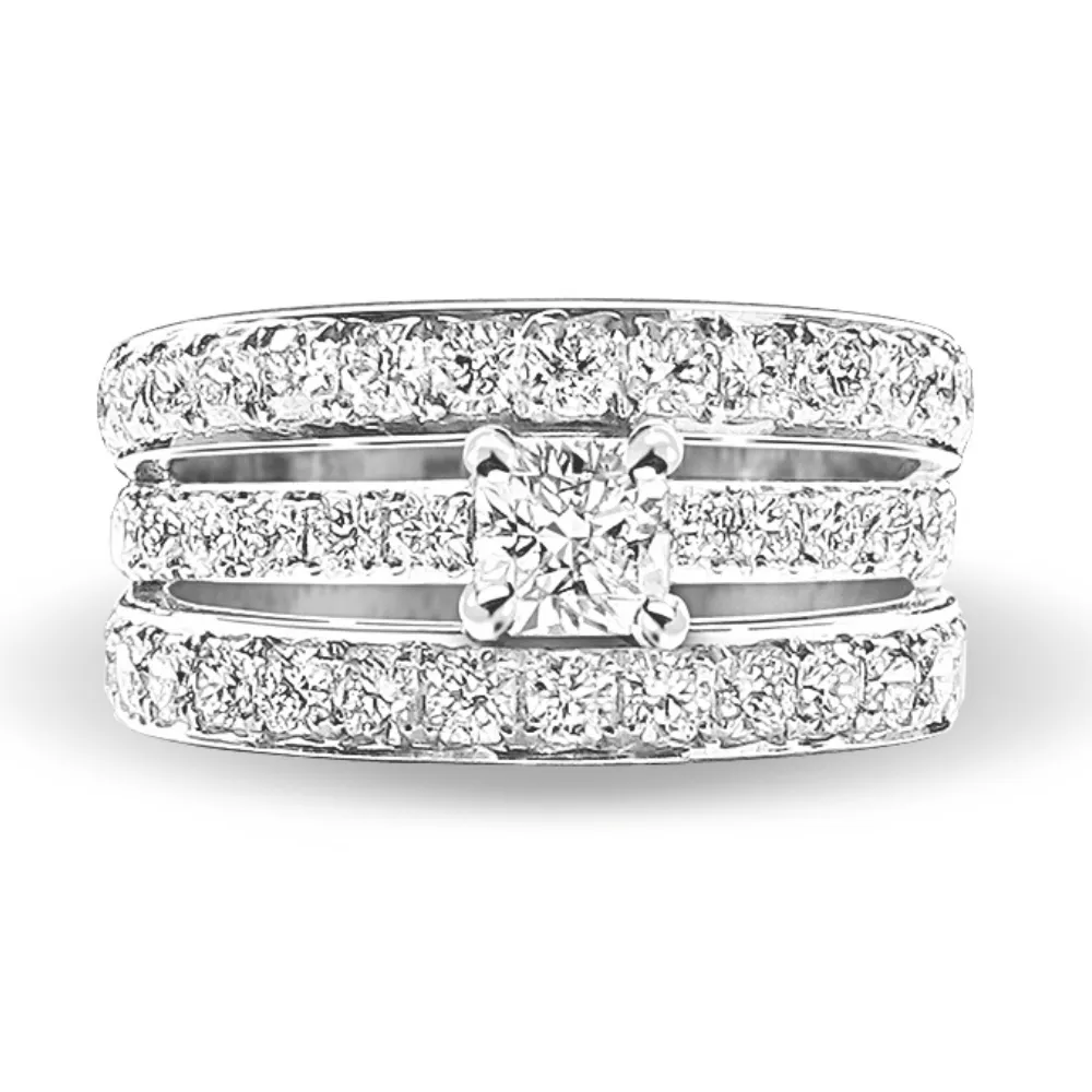 [RNG1381,95GHSI3WHITE] Flanders Ring 138 1,95 GH SI3 White