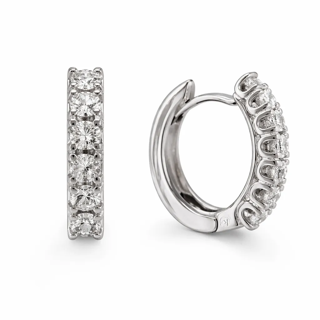 [OOR1800,635GHSI3WHITE] Flanders Oorbellen 180 0,65 GH SI3 White