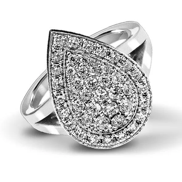 [RNG1870,64GHSI3WHITE] Flanders RING 187 0,64 GH SI3 WHITE