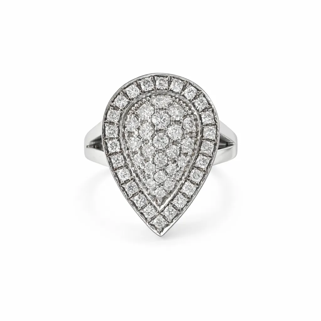 [RNG1870,64GHSI3WHITE] Flanders Ring 187 0,64 GH SI3 White