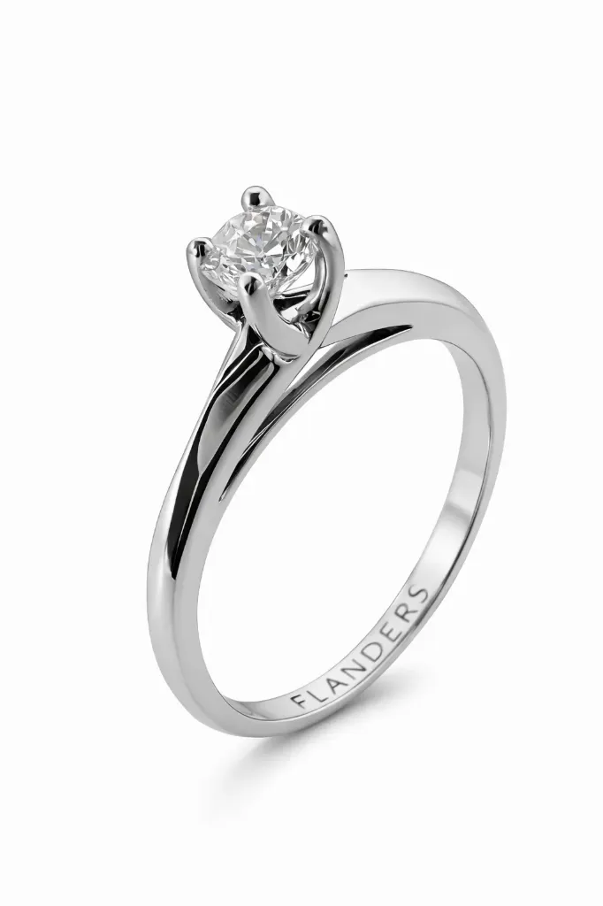 [RNG1910.18GHSI3WHITE] Flanders Ring 191 0,18 GH SI3 White