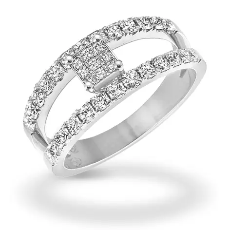 [RNG215A0,74GHSI3WHITE] Flanders Ring 215A 0,74 GH SI3 White