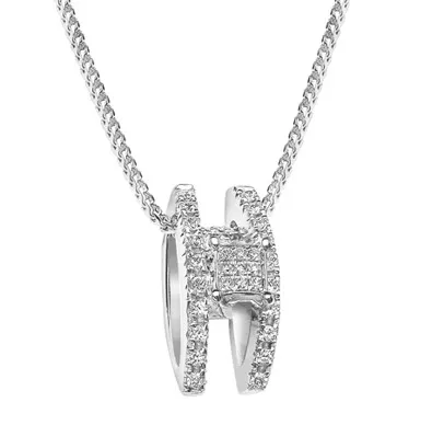 [HNG2260,21GHSI3WHITE] Flanders Halsketting 226 0,21 GH SI3 White