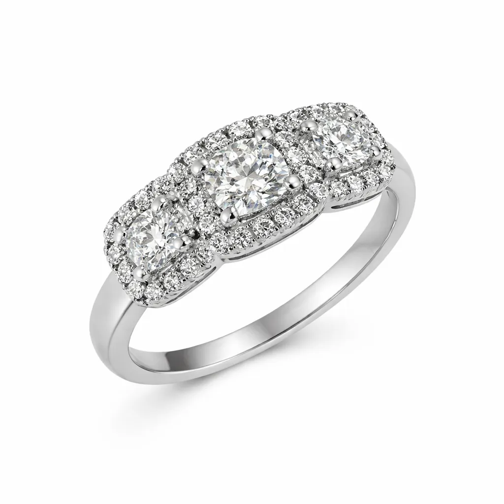 [RNG229E0,72GHSI3WHITE] Flanders Ring 229E 0,72 GH SI3 White