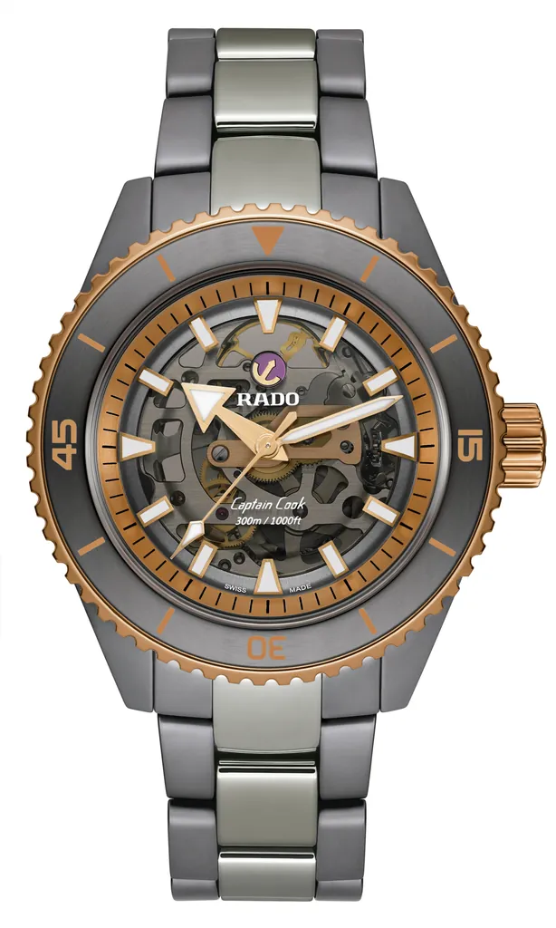 [R32148162] Rado Captain Cook High-Tech Ceramic Skeleton - R32148162