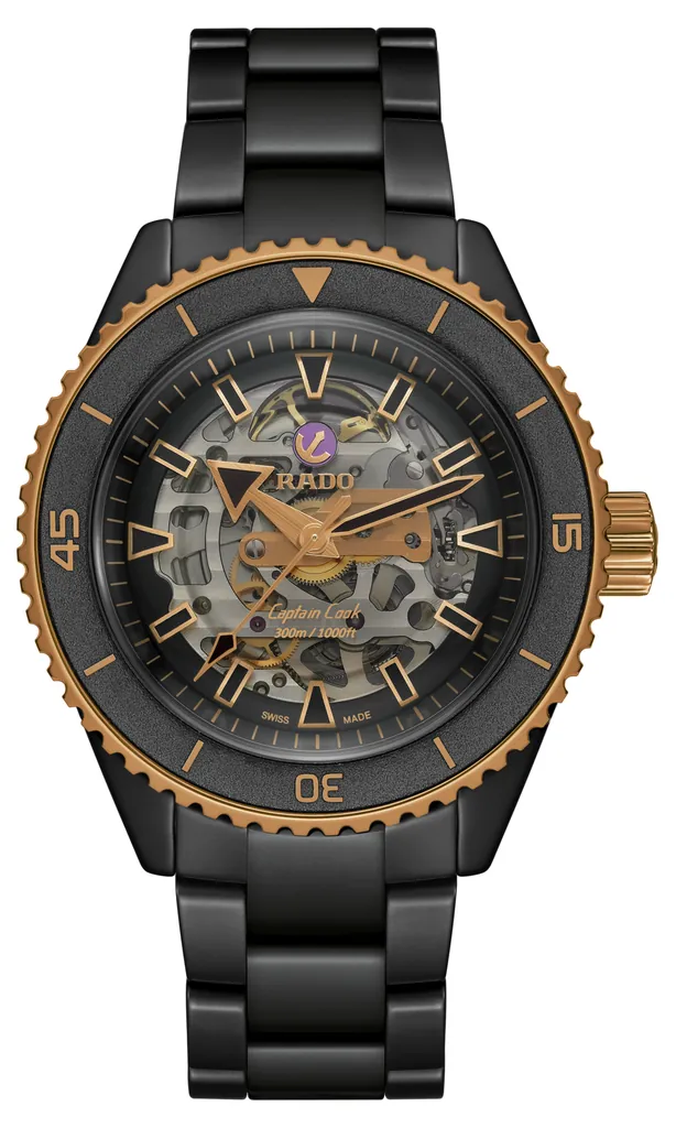 [R32192152] Rado Captain Cook High-Tech Ceramic Skeleton - R32192152