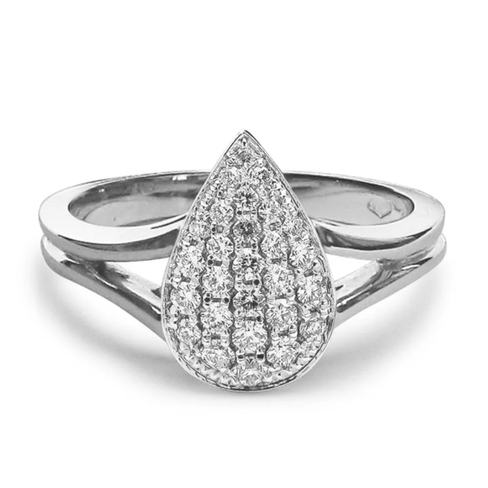 [RNG1970,27DEFSI2WHITE] Flanders Ring 197 0,27 DEF SI2 White