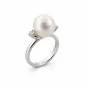 Alessandra Dona Ring 18 kt Witgoud Zuidzeeparel - rwd032sw100