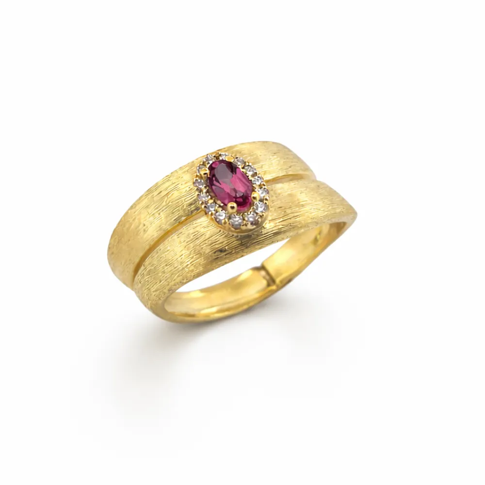 [sr3753gptb] ring roze toermalijn