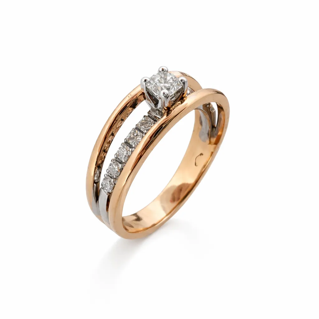 Flanders Ring 130 0,42 GH SI3 Bicolor