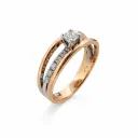 Flanders Ring 130 0,42 GH SI3 Bicolor