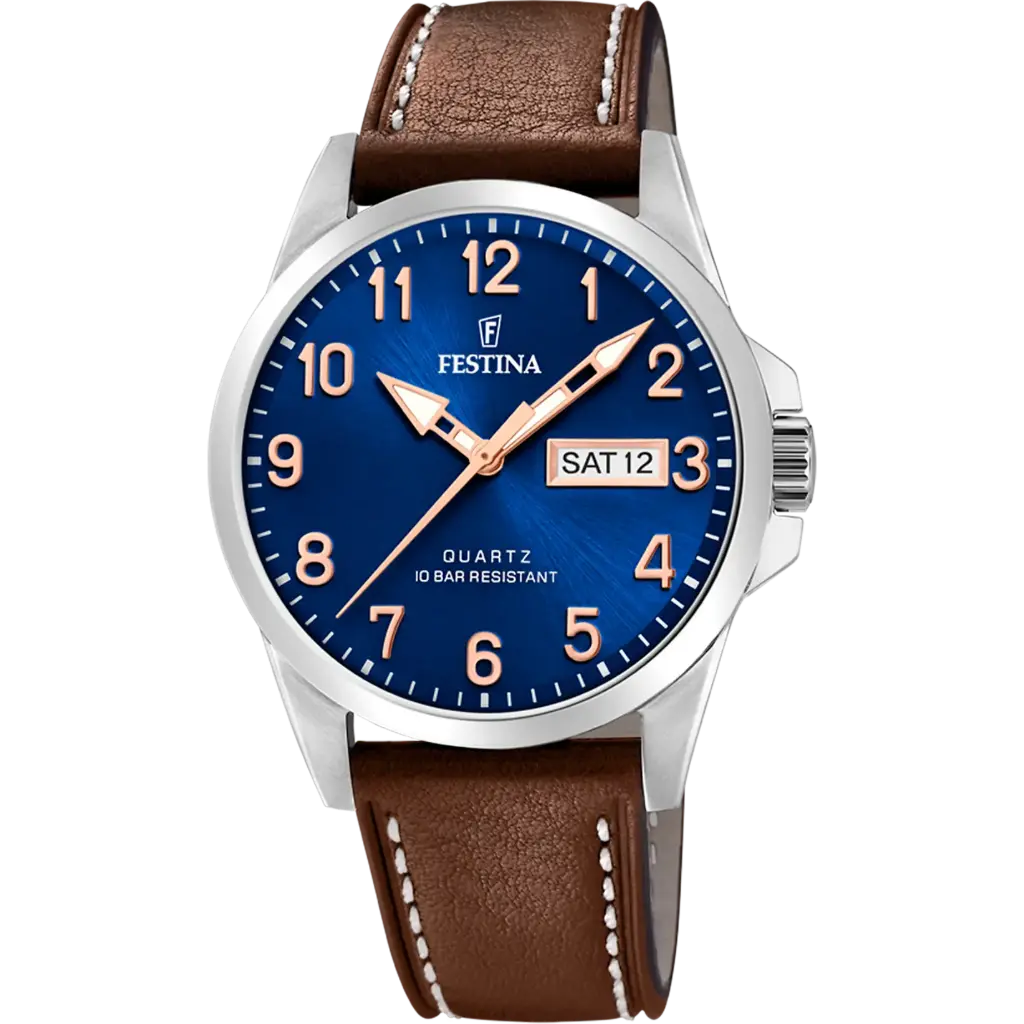 Festina Herenhorloge Blauw – Leer - F20358/B