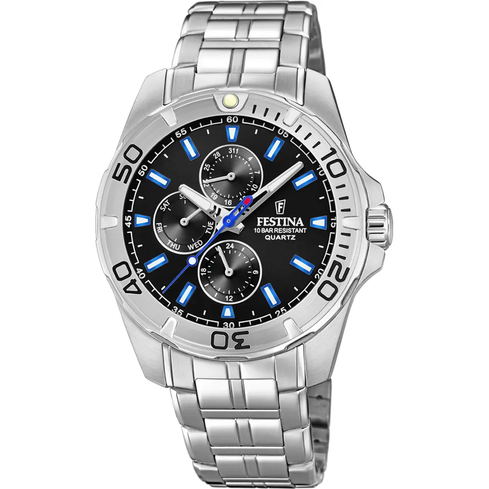 Festina Herenhorloge Zwart – Staal - F20445/6