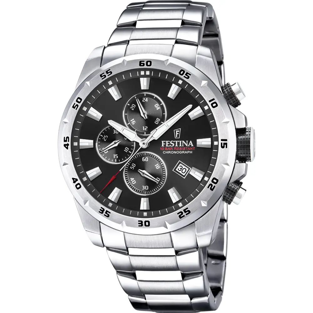 Festina Herenhorloge Zwart – Staal - F20463/4