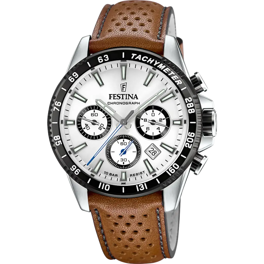Festina Herenhorloge Zilver – Leer - F20561/1