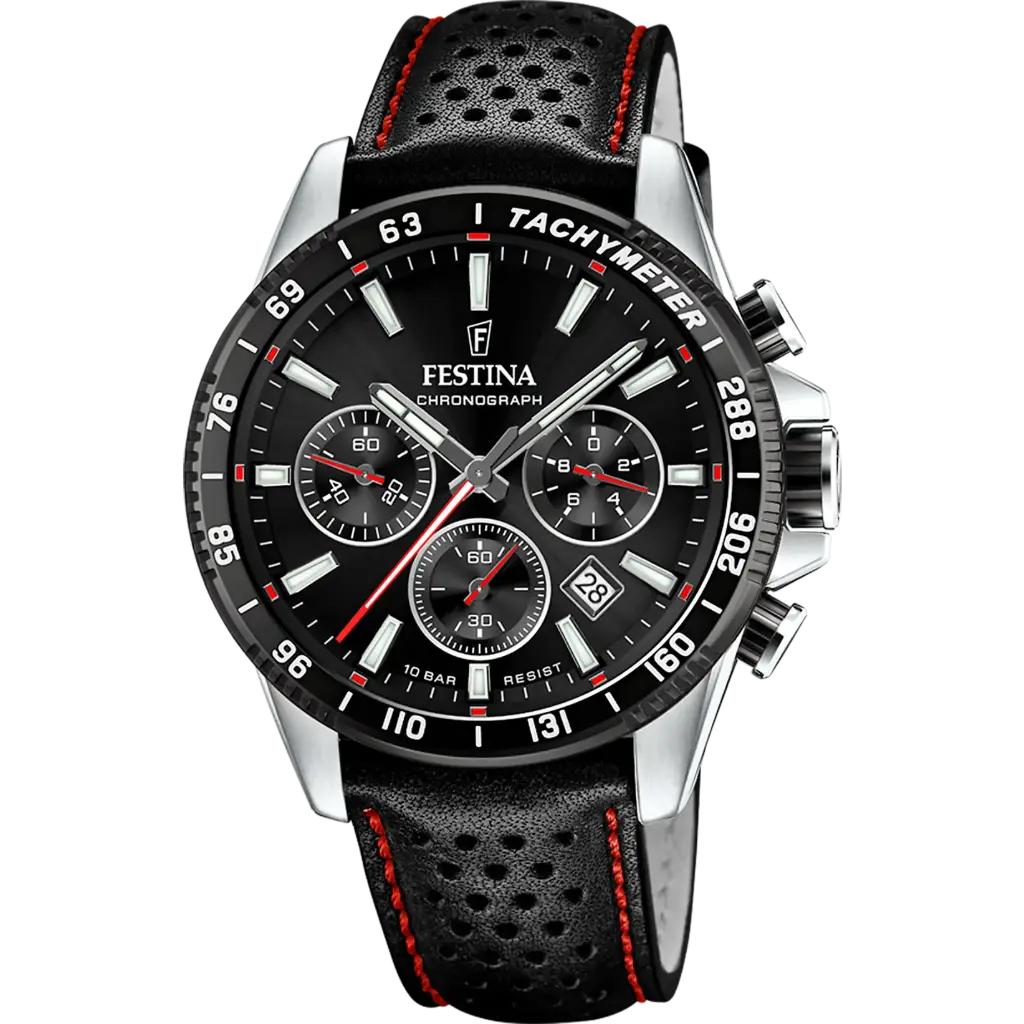 Festina Herenhorloge Zwart – Leer - F20561/4