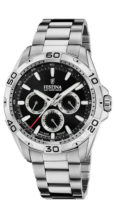 Festina Herenhorloge Zwart – Staal - F20623/4