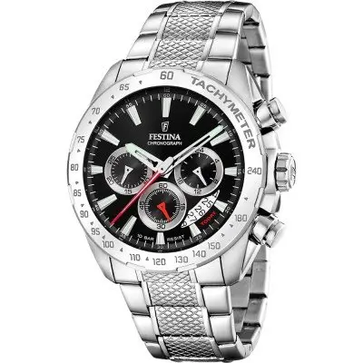 Festina Herenhorloge Zwart – Staal - F20668/4