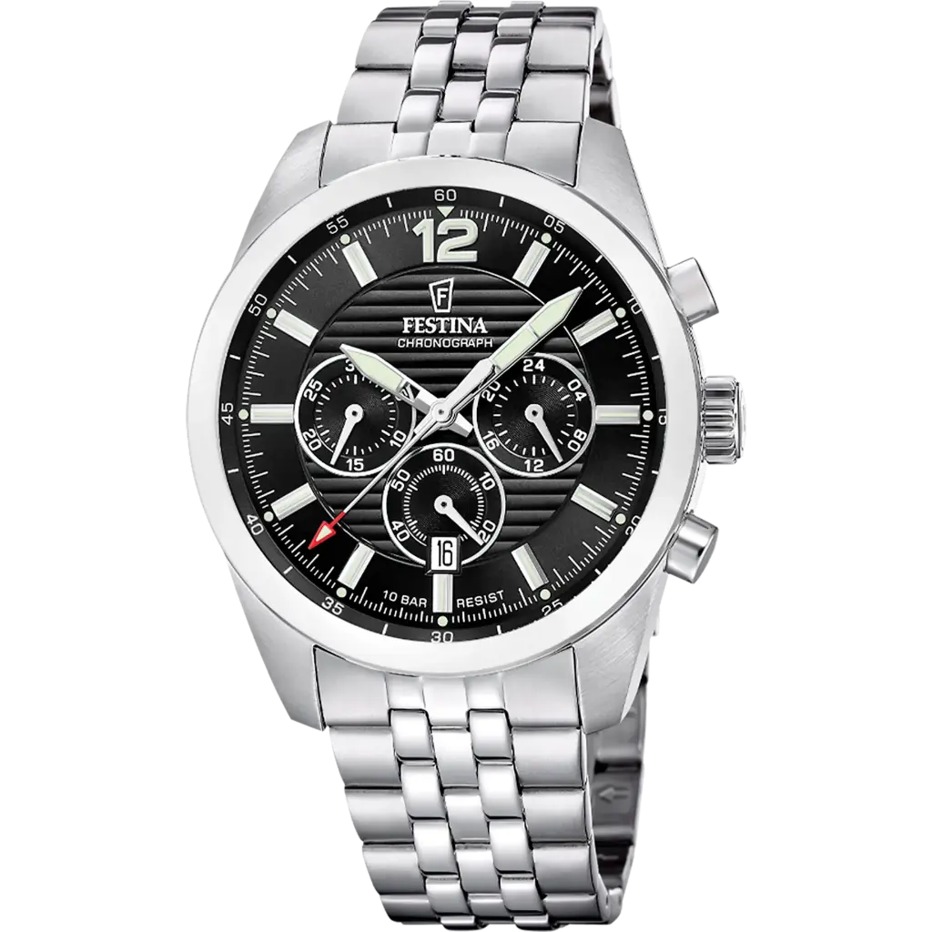 Festina Herenhorloge Zwart – Staal - F20742/3