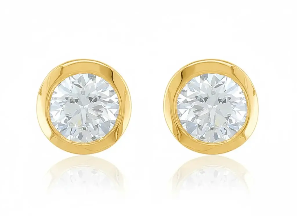 J&A 1970 Oorbellen Solitaire JA1793/E07453