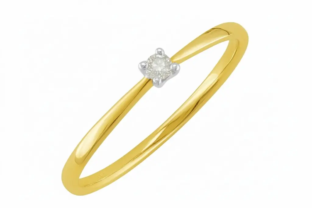 [JA4859/RA0391] J&A 1970 Ring Solitaire JA4859/RA0391