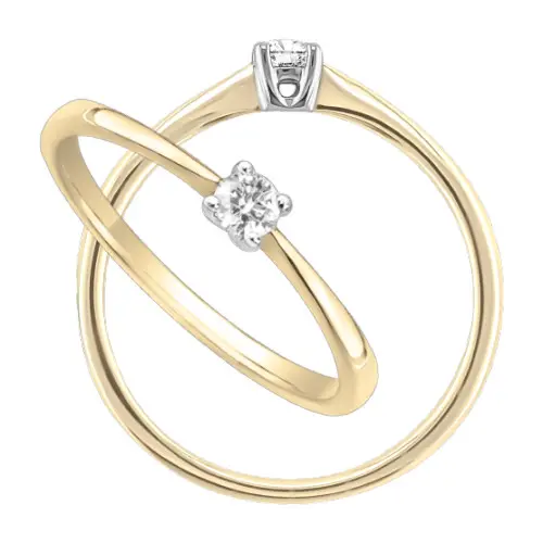 [JA1734/R14636] J&A 1970 Ring Solitaire JA1734/R14636