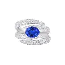 Giorgio Visconti Ring 18 kt Witgoud Tanzaniet 1,57 ct - AB17189T