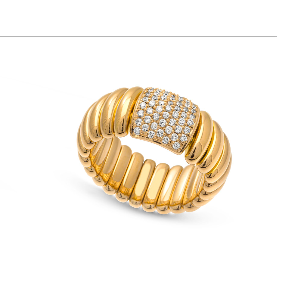 Hulchi Belluni Ring Tresore 18 kt Roségoud Diamant - 20195-RW