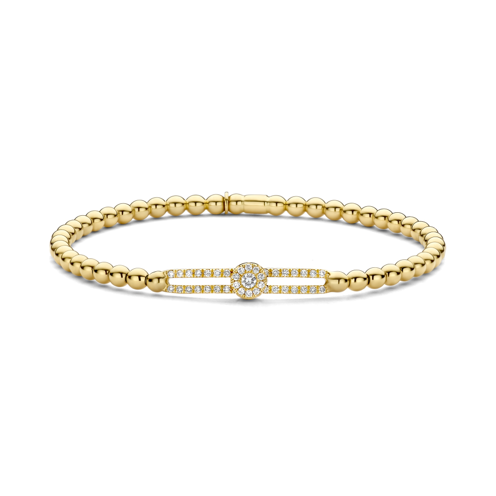 Hulchi Belluni Armband Tresore 18 kt Geelgoud Diamant 0,25 ct - 20352a-YW