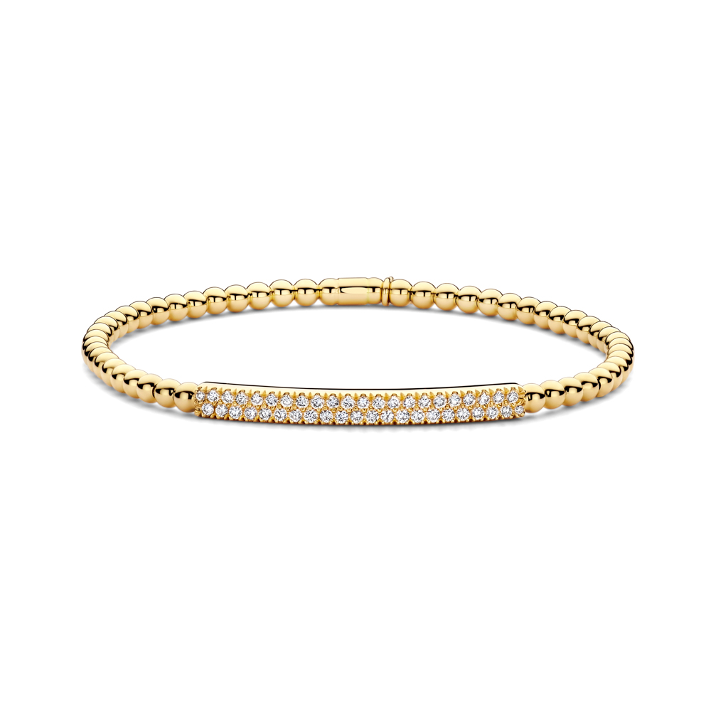 Hulchi Belluni Armband Tresore 18 kt Geelgoud Diamant 0,41 ct - 21348-YW